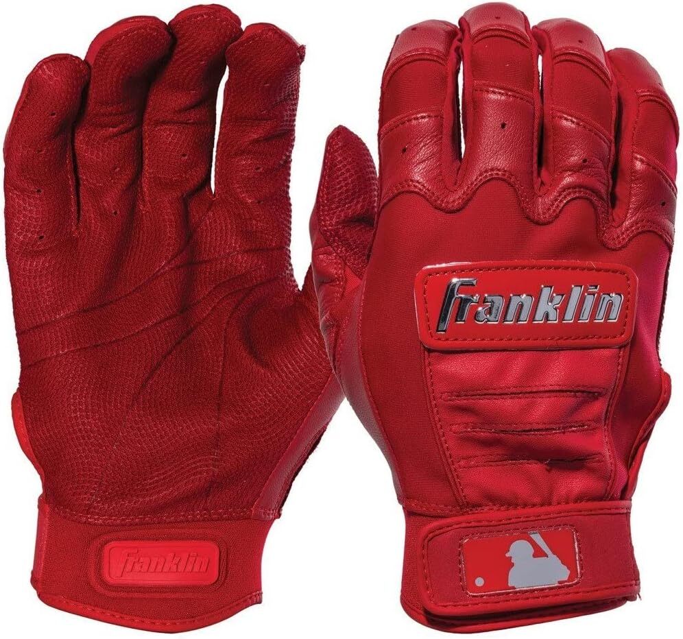 FRANKLIN CFX PRO CHROME DIP BATTING GLOVES (20593F) RED (USA MENS (L)) [並行輸入品]