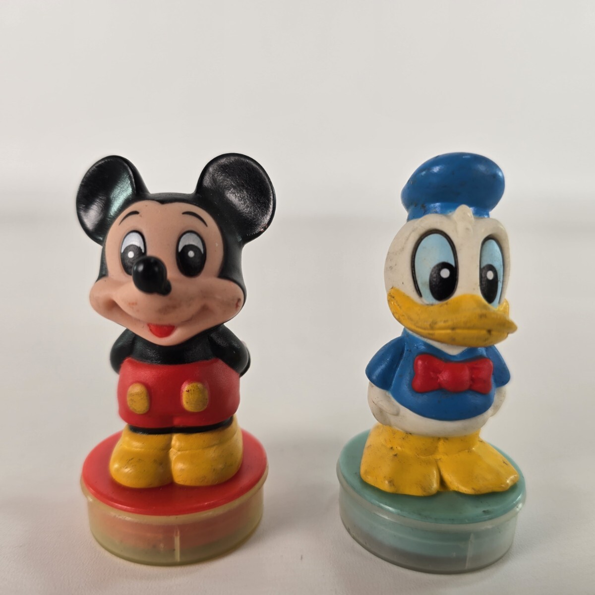 1980年代　レトロディズニー　ミッキー　マスコット　スタンプ　TOMY 日本製 昭和レトロ ドナルドダック ドナルド ミッキー セット