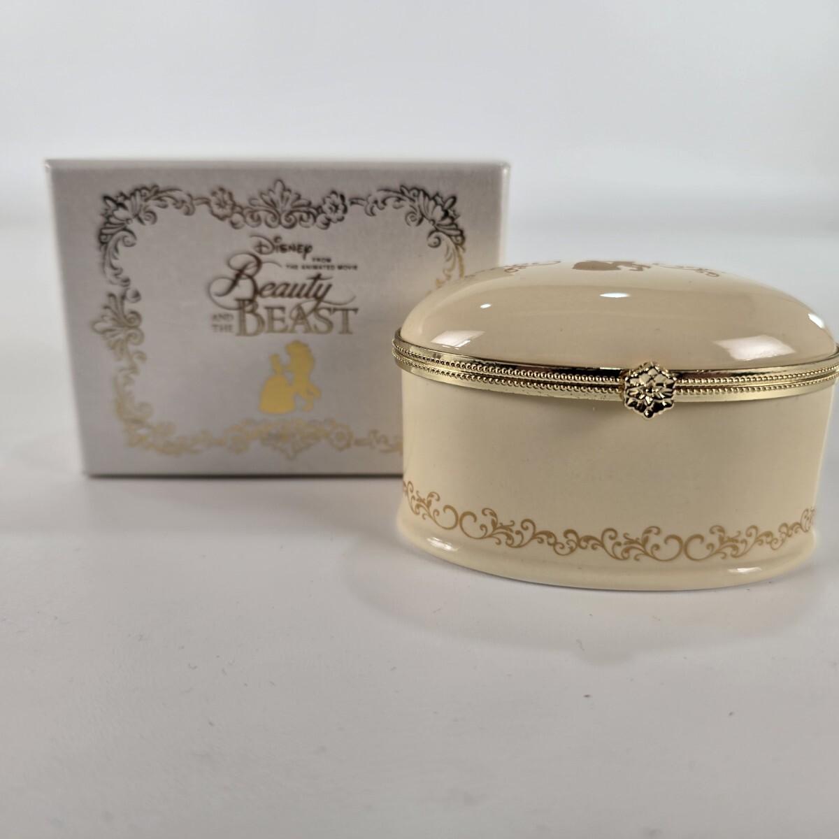 ディズニー　美女と野獣　ペアリングケース　非売品 ジュエリーボックス 小物入れ　disney beauty and beast