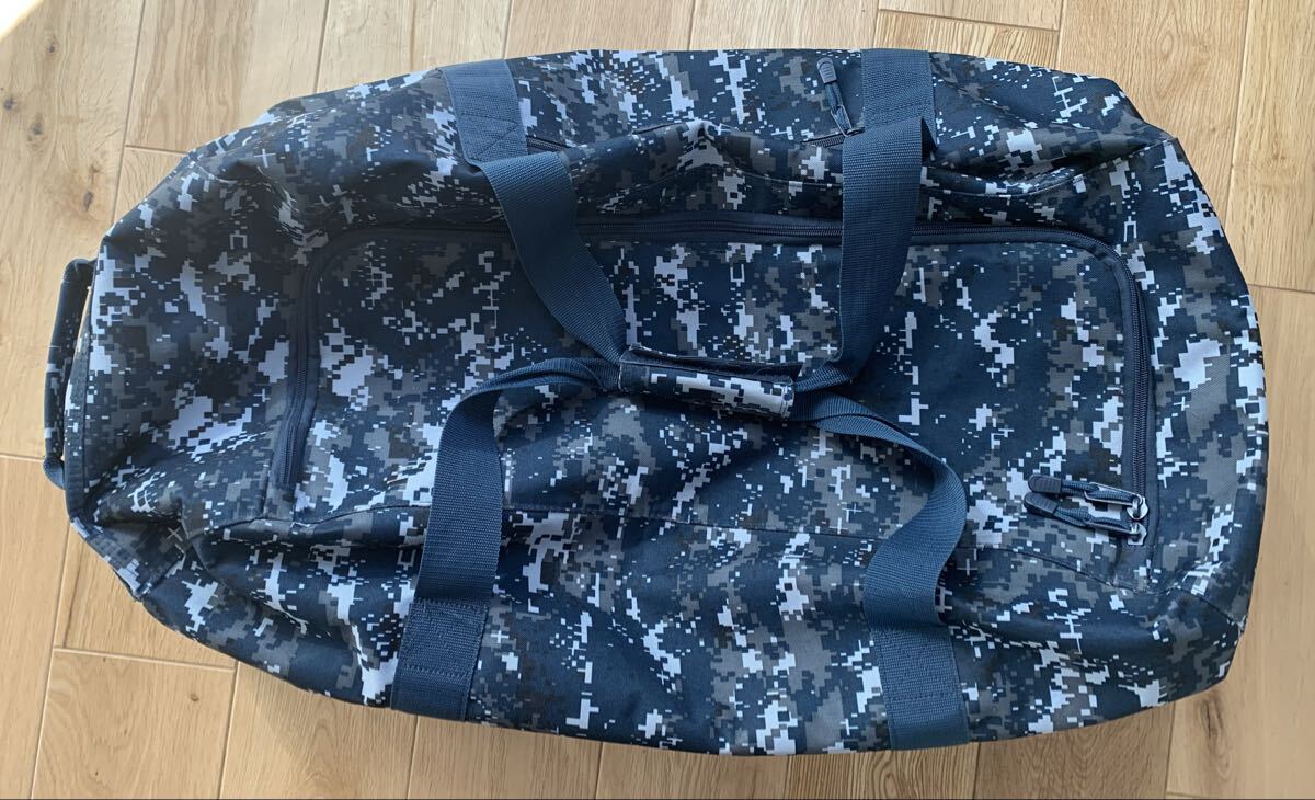 新型 美品 正規品 マリーン ダッフルバッグ バックパック ミリタリー ブルー 迷彩 アメリカ米軍 USN CODE ALPHA社 約 83L