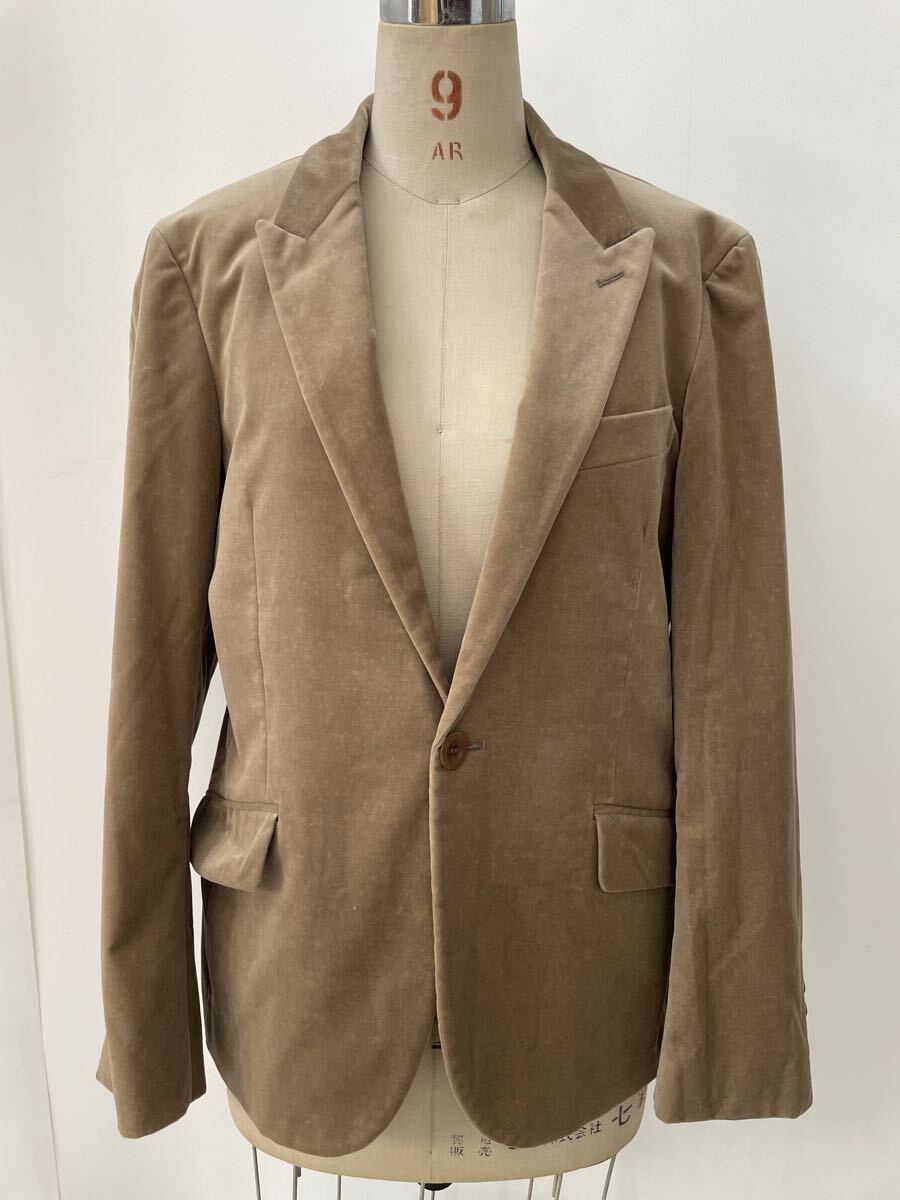 美品 ポールスミス PAUL SMITH スエード メンズ Mサイズ ジャケット テーラードジャケット ベージュ ブラウン 良品