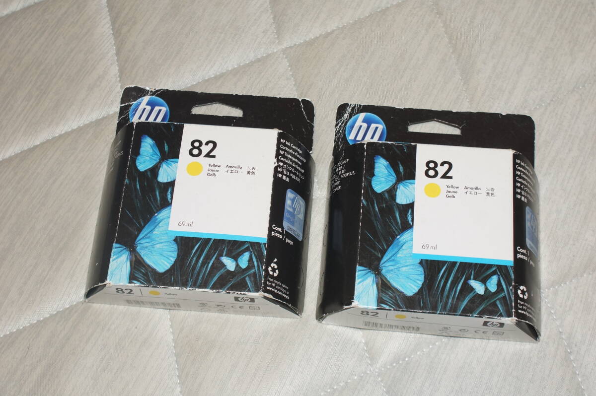 ★HP ヒューレット・パッカード 純正HP82インクカートリッジ イエロー C4913A 2個セット★40