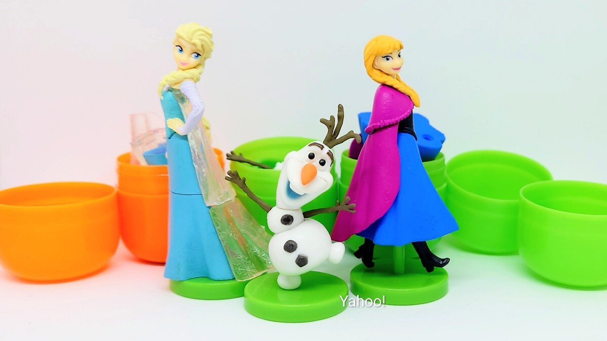 チョコエッグ ディズニーキャラクター part4,5 エルサ オラフ アナ 3個セット フィギュア アナと雪の女王 Frozen Disney Anna Elsa Olaf