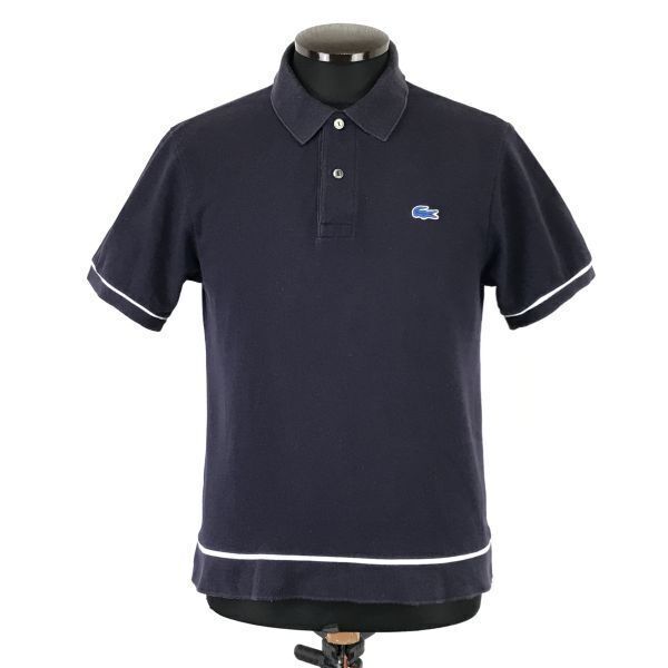美品/日本製★シュミーズラコステ/CHEMISE LACOSTE★半袖ポロシャツ【4/メンズM/紺/navy】EXCLUSIVE EDITION/Tops/Shirts◆BH988