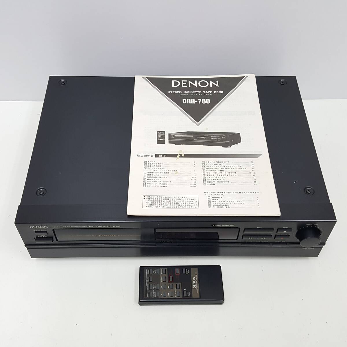 【 美品 】DENON DRR-780 STEREO CASSETTE TAPE DECK デノン カセットデッキ 