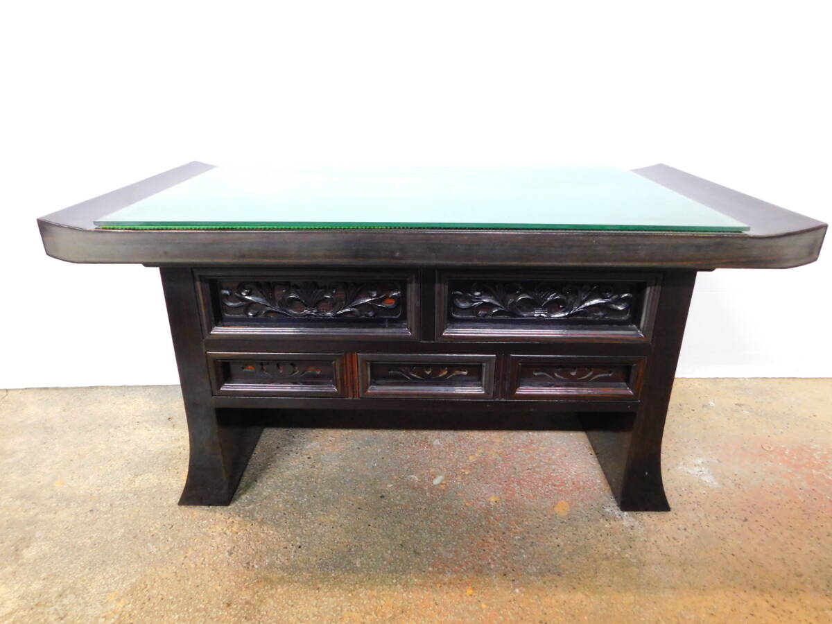 m979 唐木経机 お供え机 尺六 仏壇用机 仏壇前机 仏壇前台 前卓 仏具 高級経机