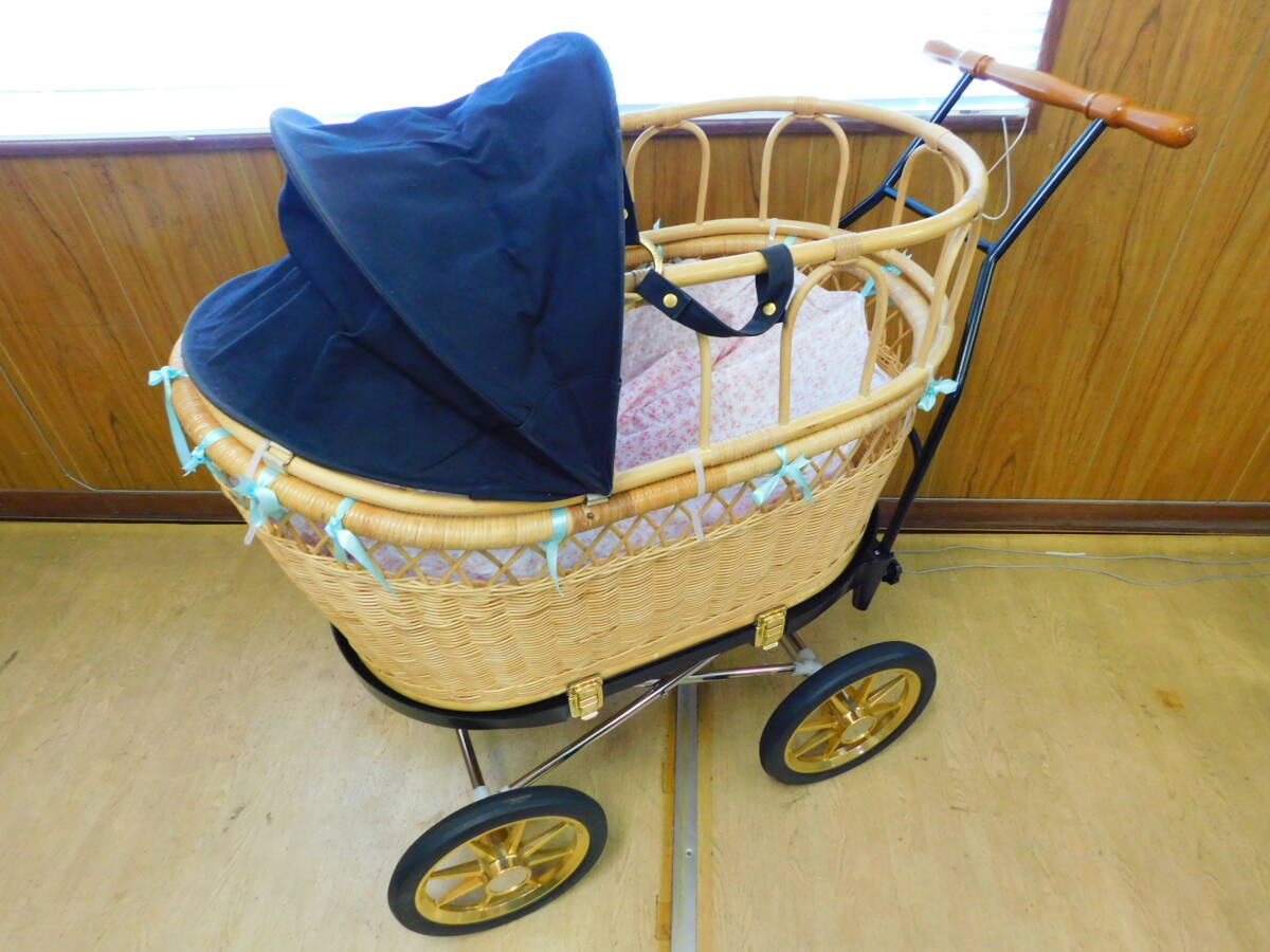 東京乳母車 プスプス ブラックゴールド 安全フェンス 帆付き Tokyo Ubaguruma 双子 ベビーベッド替わり 