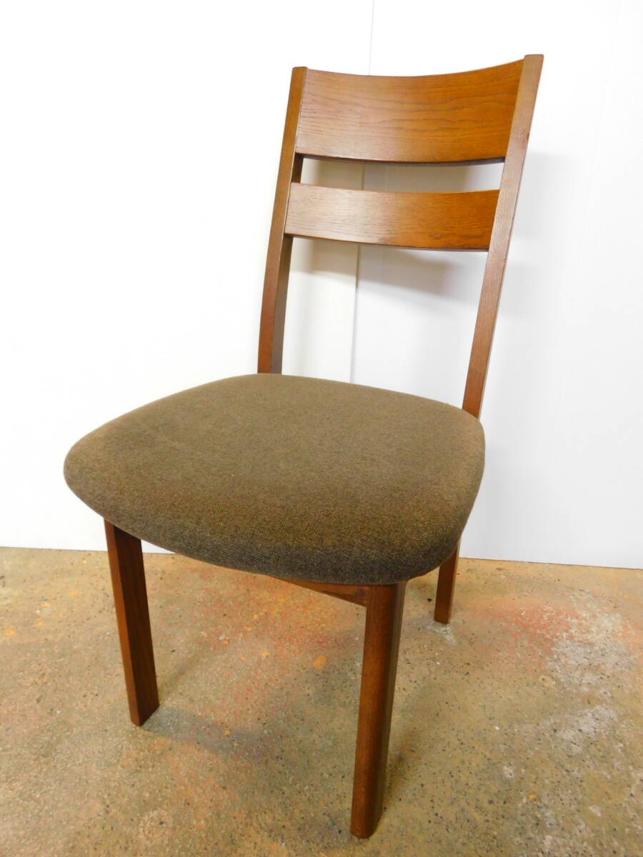 m974 HIDA/飛騨産業 キツツキ ファブリックコレクション ALMO アルモ ダイニングチェア RE292 レッドオーク ①