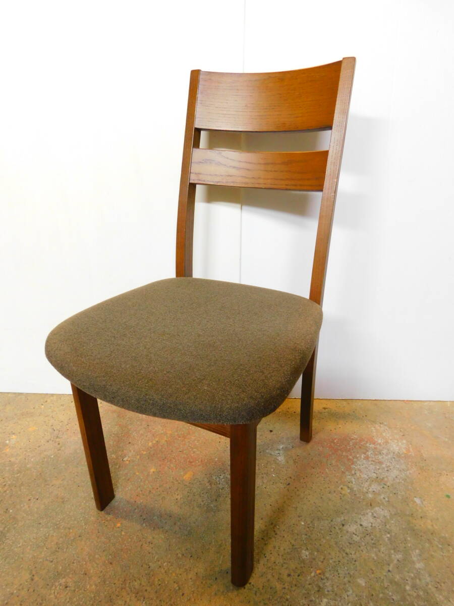 m975 HIDA/飛騨産業 キツツキ ファブリックコレクション ALMO アルモ ダイニングチェア RE292 レッドオーク ②