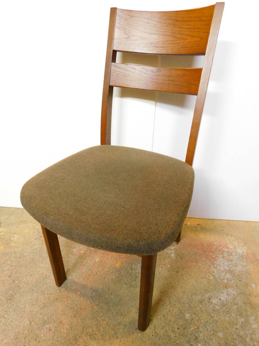 m976 HIDA/飛騨産業 キツツキ ファブリックコレクション ALMO アルモ ダイニングチェア RE292 レッドオーク ③