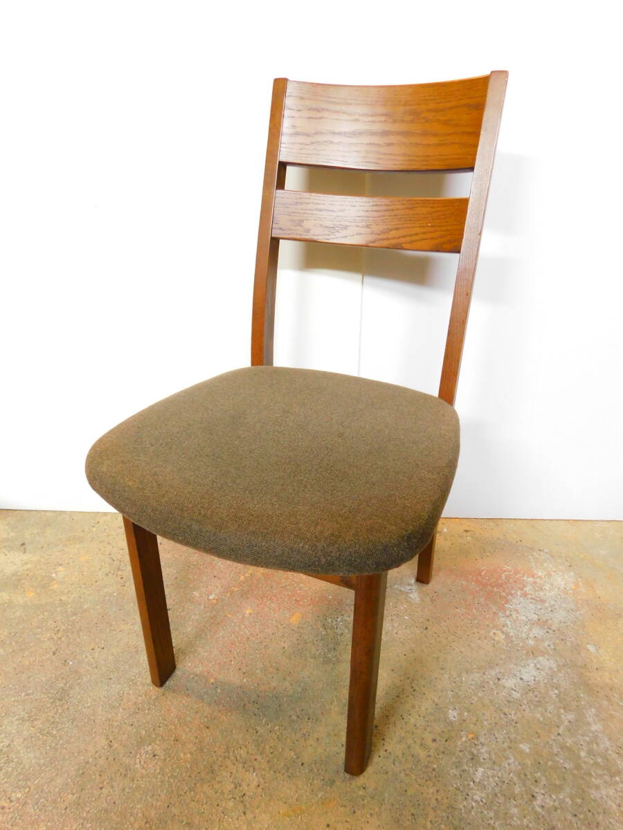 m977 HIDA/飛騨産業 キツツキ ファブリックコレクション ALMO アルモ ダイニングチェア RE292 レッドオーク ④