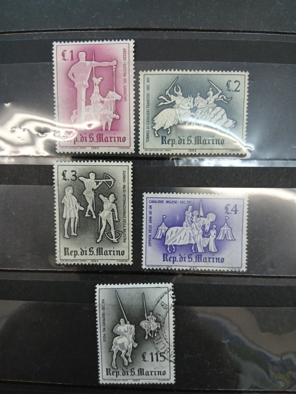 ★説明必読★サンマリノ切手　勇者関係５枚
