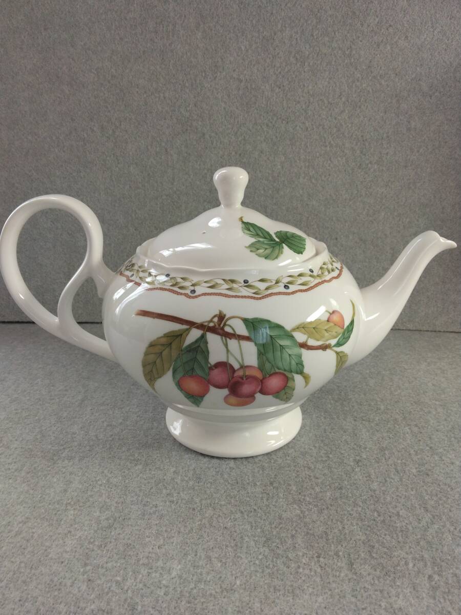 ティーポットNORITAKE ノリタケ　プリマチャイナ　ロイヤルオーチャード　果実柄