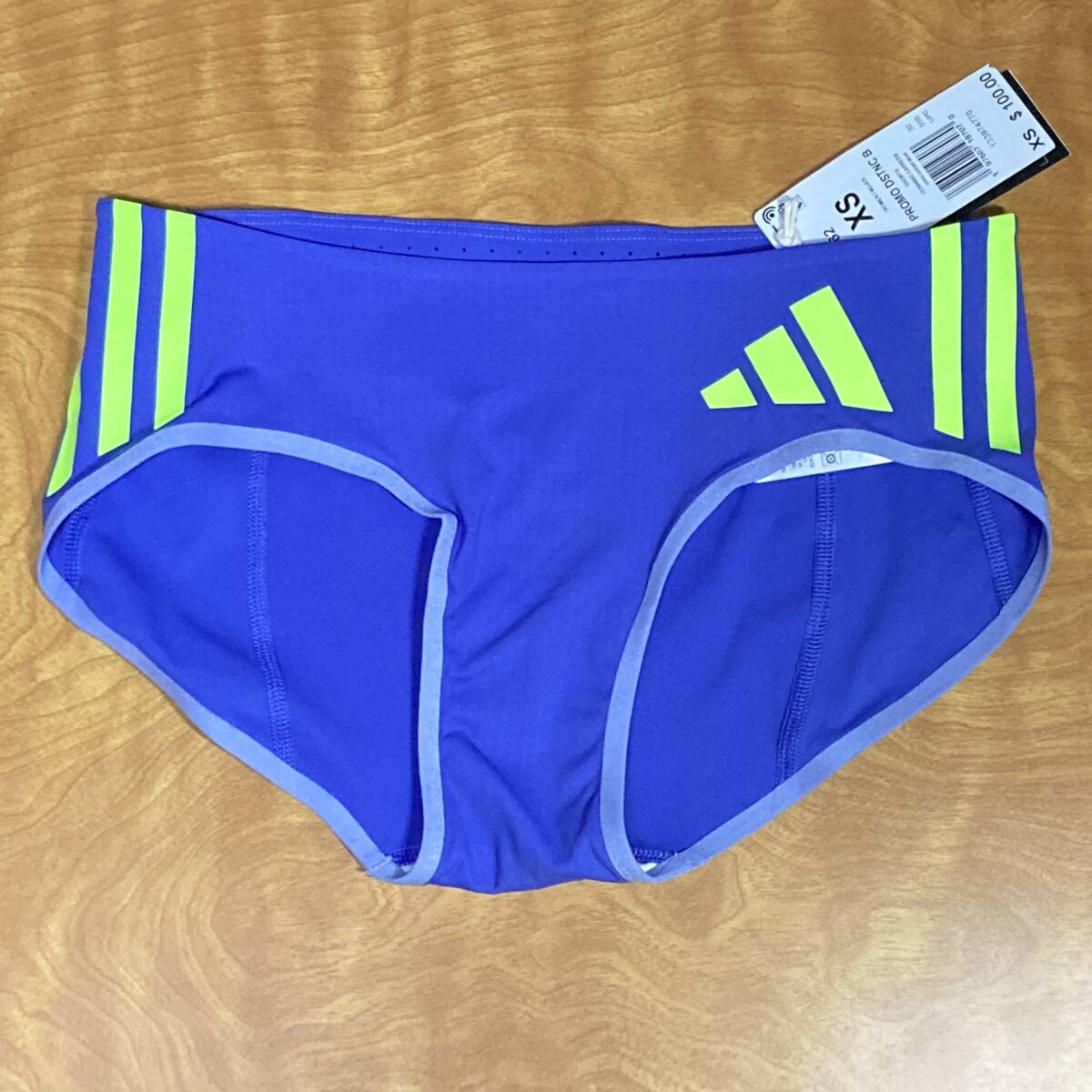 新品「adidas」 ディスタンス レーシングショーツ　US/XS 日本/Mサイズ ブルー/陸上競技/ブルマ/インポート/コスプレ/アディダス/コンペ