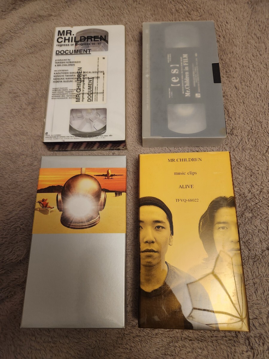 VHSビデオ ミスチル ミスターチルドレン 4本セット