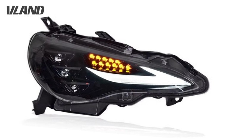 新作RC仕様 VLAND 86 BRZ用 Lライン LED三眼ヘッドライト ZN6 ZC6 オープニングモーション機能 流れるウィンカー搭載 RC G GT(0297B)