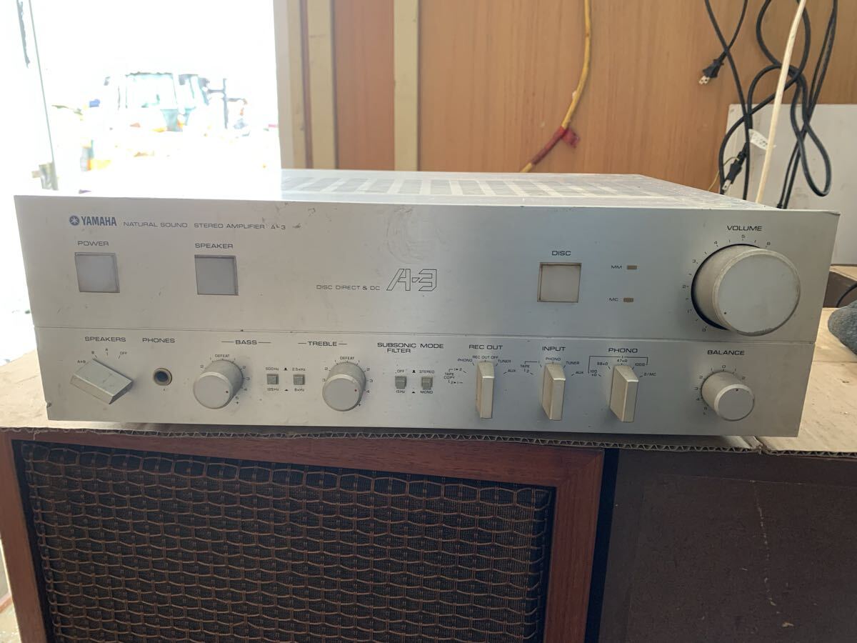 プリメインアンプ　YAMAHA A-3 ジャンク品現状品新潟