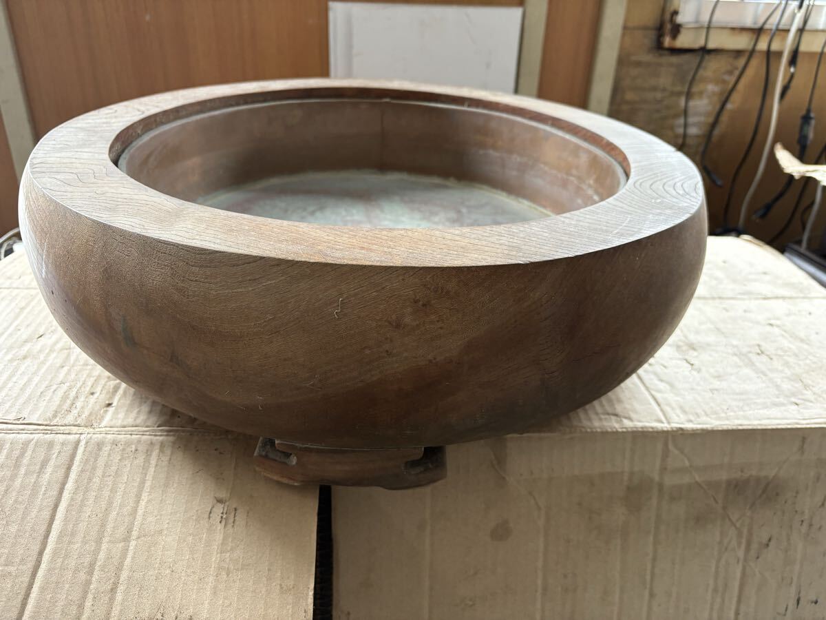 火鉢、 丸火鉢、 古道具、現状品　新潟発