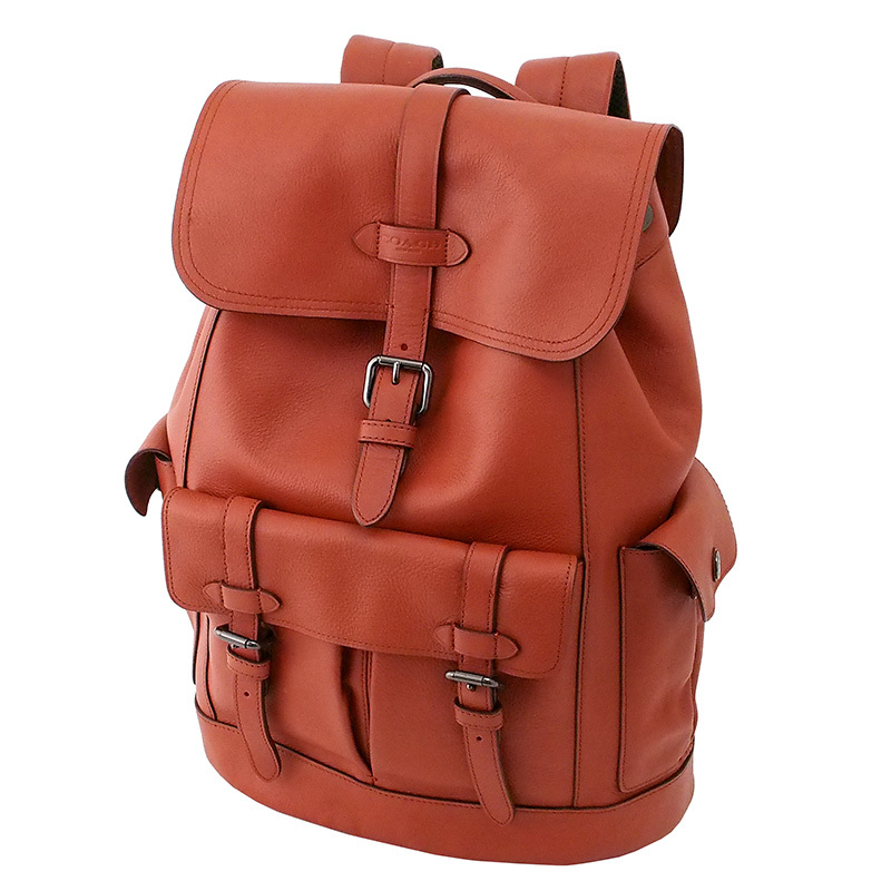◆ミウラ◆ コーチ COACH レザー バックパック ブラウン F23202