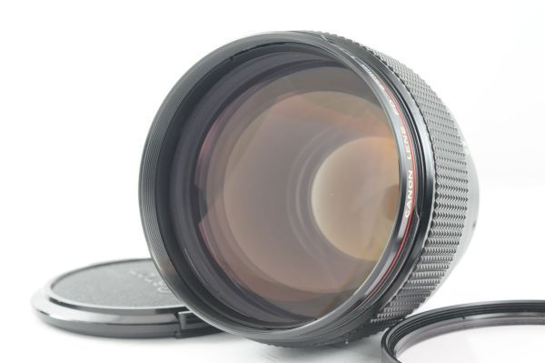 ★希少・超美品★CANON キヤノン NEW FD 85mm F1.2 使用感の少ない綺麗な外観！光学カビ、クモリなし！0128