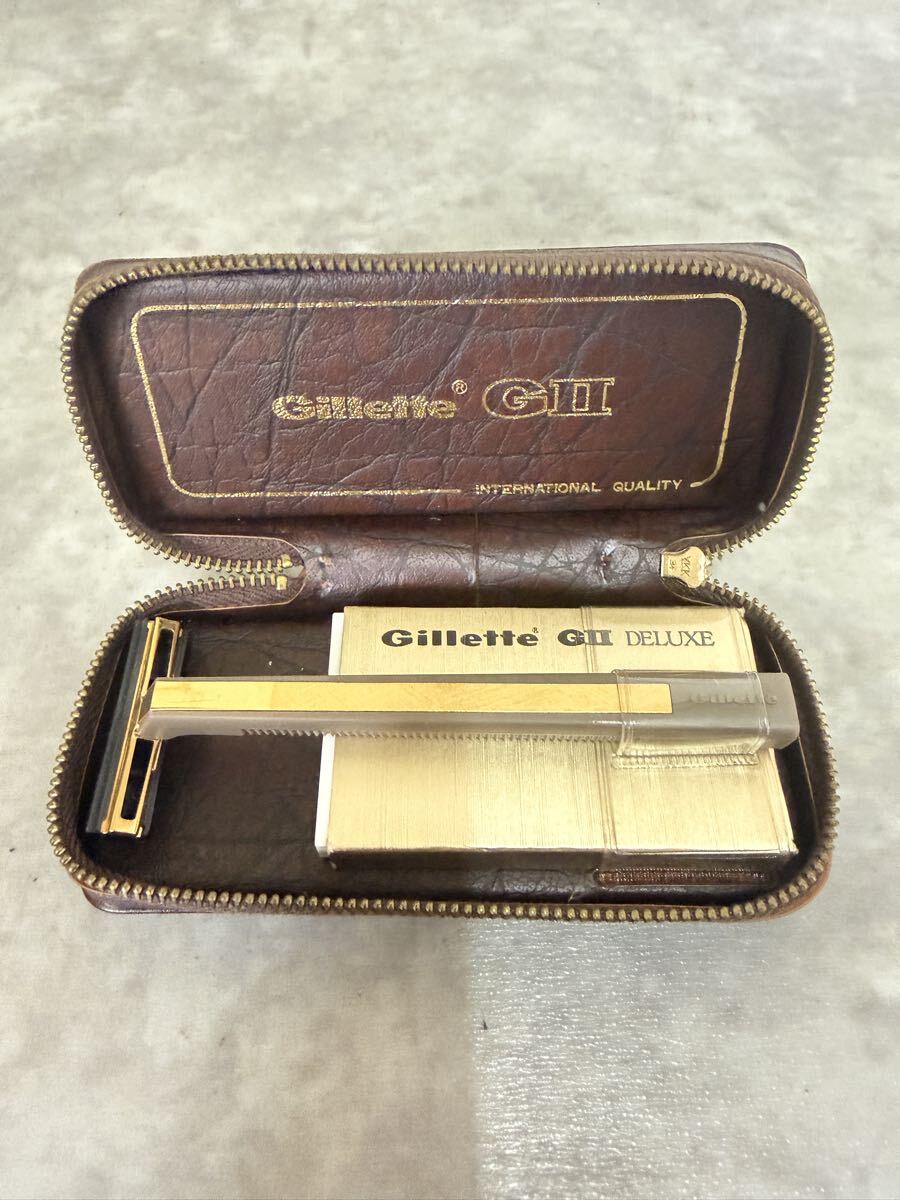Gillette カミソリ GⅡ 剃刀 INTERNATIONAL QUALITY レトロ 現状渡し