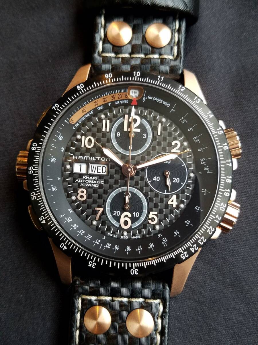 HAMILTON ハミルトン　カーキ　X-WIND　H77696793