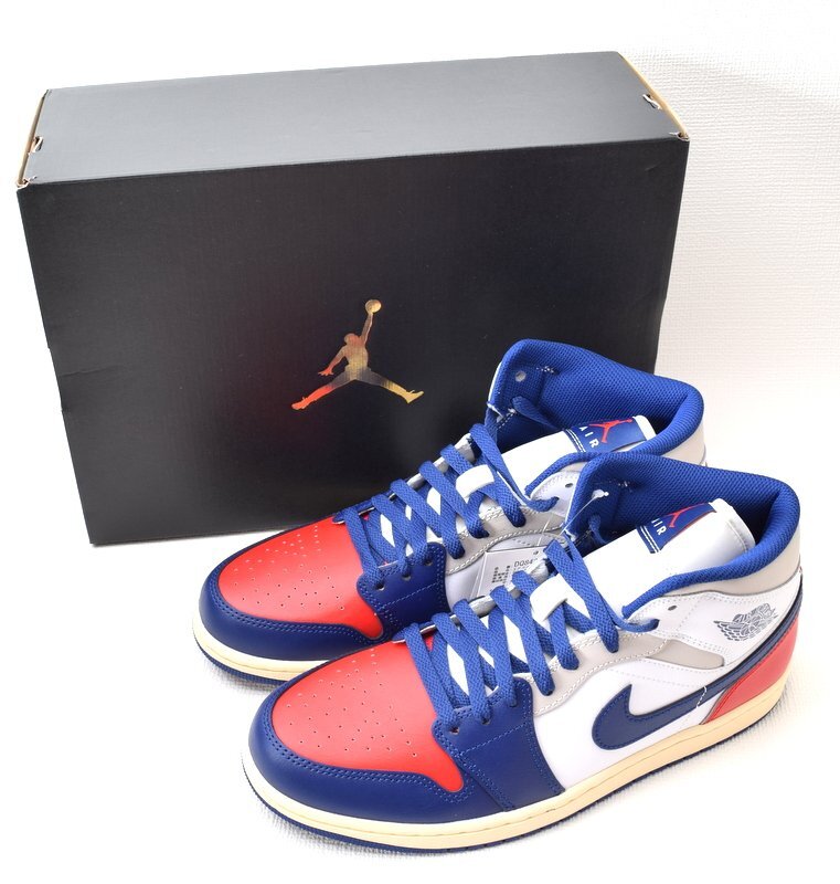 新品 NIKE ナイキ 【スニーカー AIR JORDAN 1 MID RARE AIR USA:10 JP：28cm DQ8426-102】箱 エアジョーダン