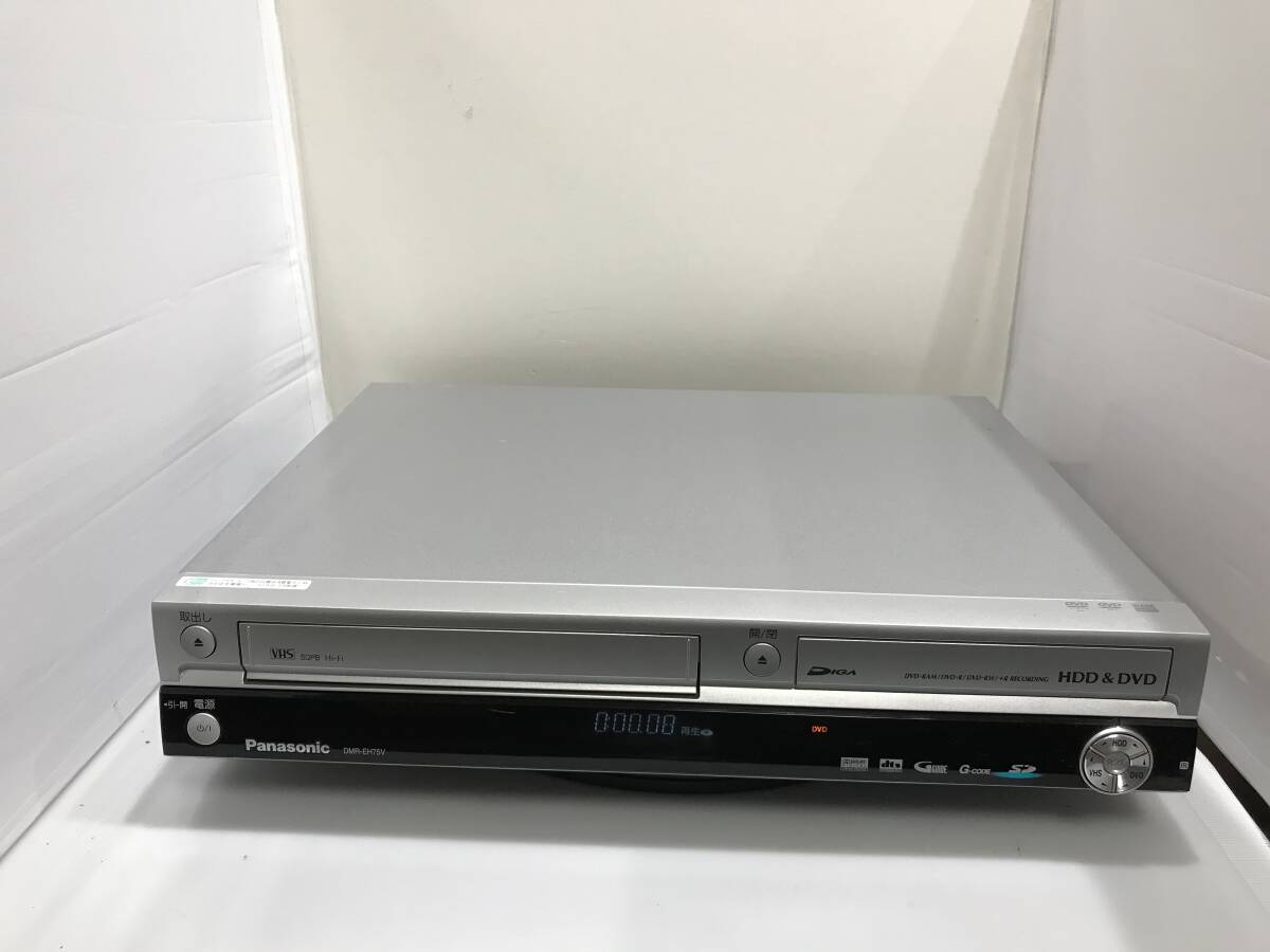 パナソニック HDD/DVD/VHSレコーターDMR-EH75V 中古品R216