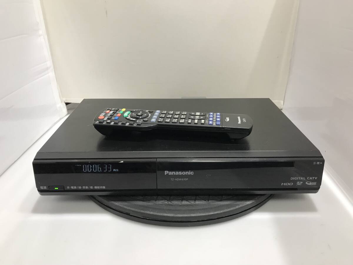 Panasonic TZ-HDW610P CATVデジタルSTB リモコン付き　ジャンクR289