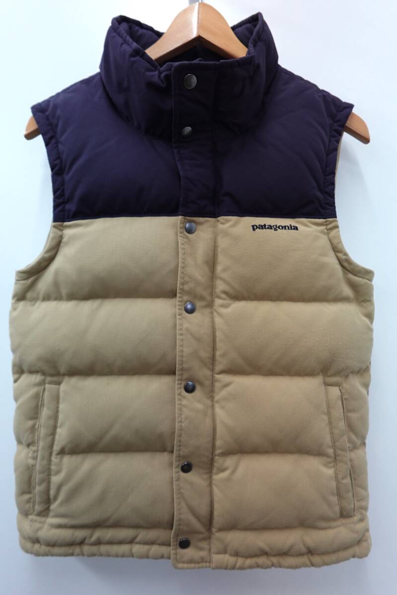 37W パタゴニア patagonia ダウンベスト フルジップ スナップボタン【MENS　XS】ビンテージUSA古着