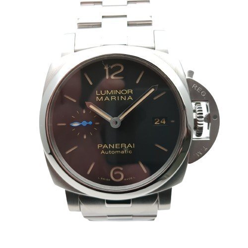 【OH・磨き済み】 PANERAI パネライ ルミノールマリーナ PAM00722 アッチャイオ 腕時計 自動巻き AT 動作品 本体のみ 中古