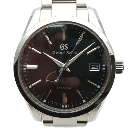 【磨き済み】 Grand Seiko グランドセイコー スプリングドライブ 9R65-0BM0 SBGA301 腕時計 自動巻 メンズ ギャラ有 動作品 黒文字盤 中古