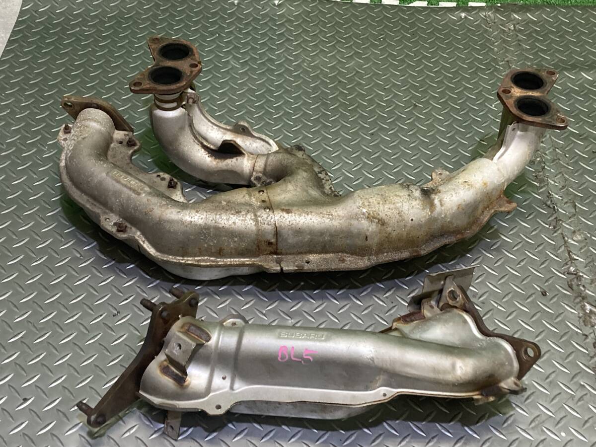 スバル レガシーB4 後期 CBA-BL5 EJ20ターボ エキゾーストマニホールド エキマニ フロントパイプ 管29465