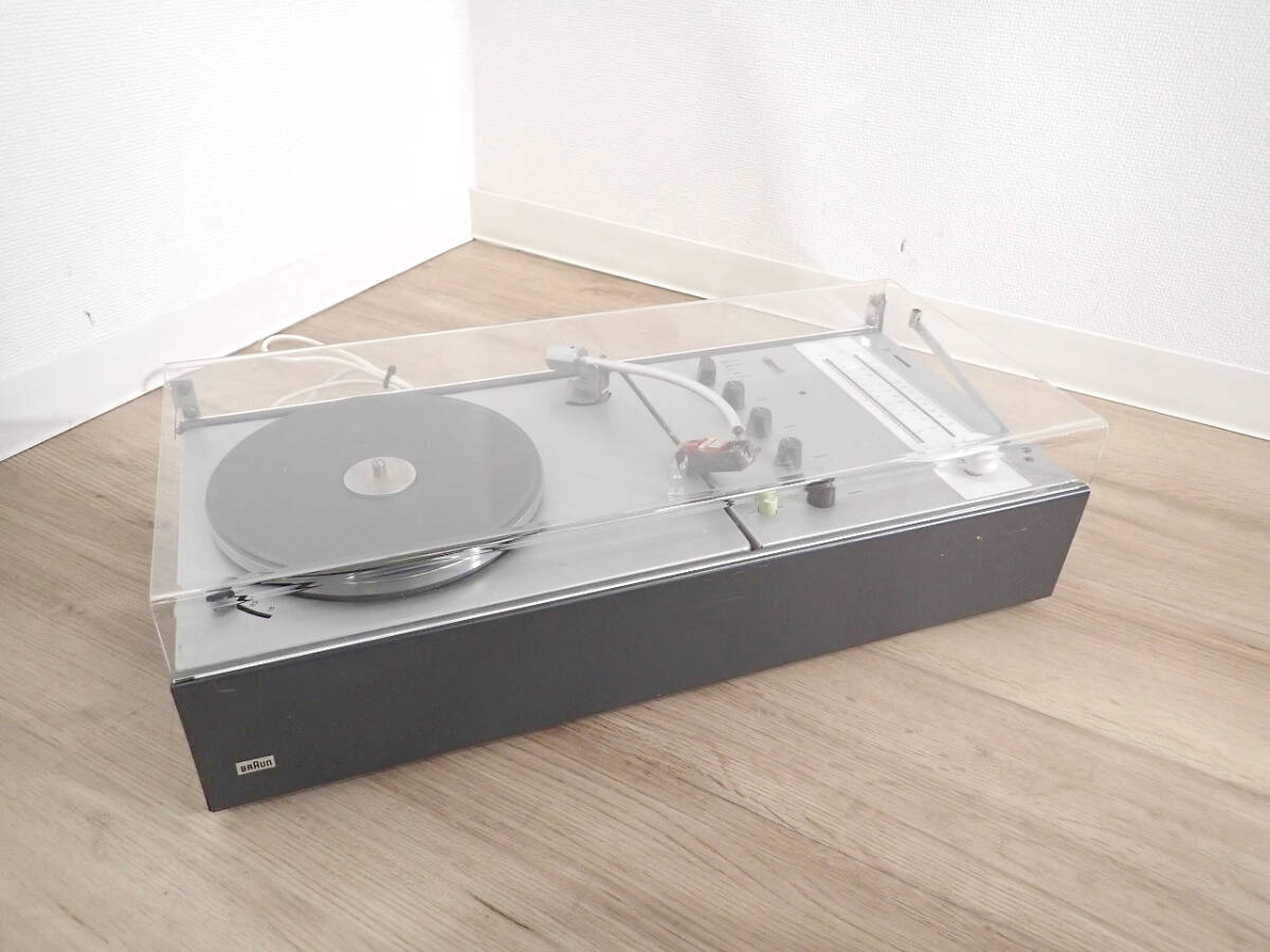 53554 中古 レコードプレーヤー BRAUN ブラウン オーディオシステム ディーターラムス ターンテーブル 音響機器 アンティーク ジャンク
