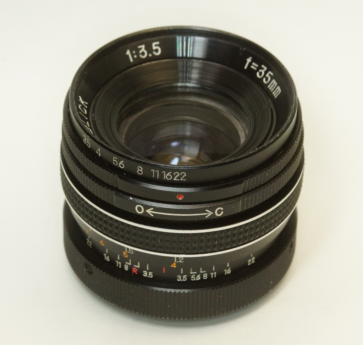 ドイツブランド　WELTBLICK 1:3.5 f=35mm 1N-485 M42 ブラック 日本製 プリセットマニュアル絞