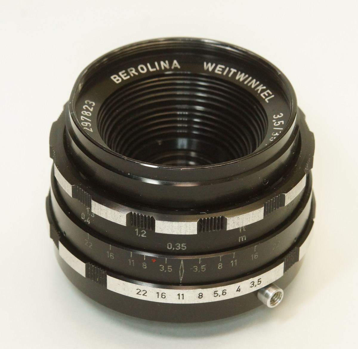 西ドイツ製 BEROLINA WEITWINKLE 3.5/35mm TYP "AUTOMATIC "2N-823 M42 ゼブラ ISCO 