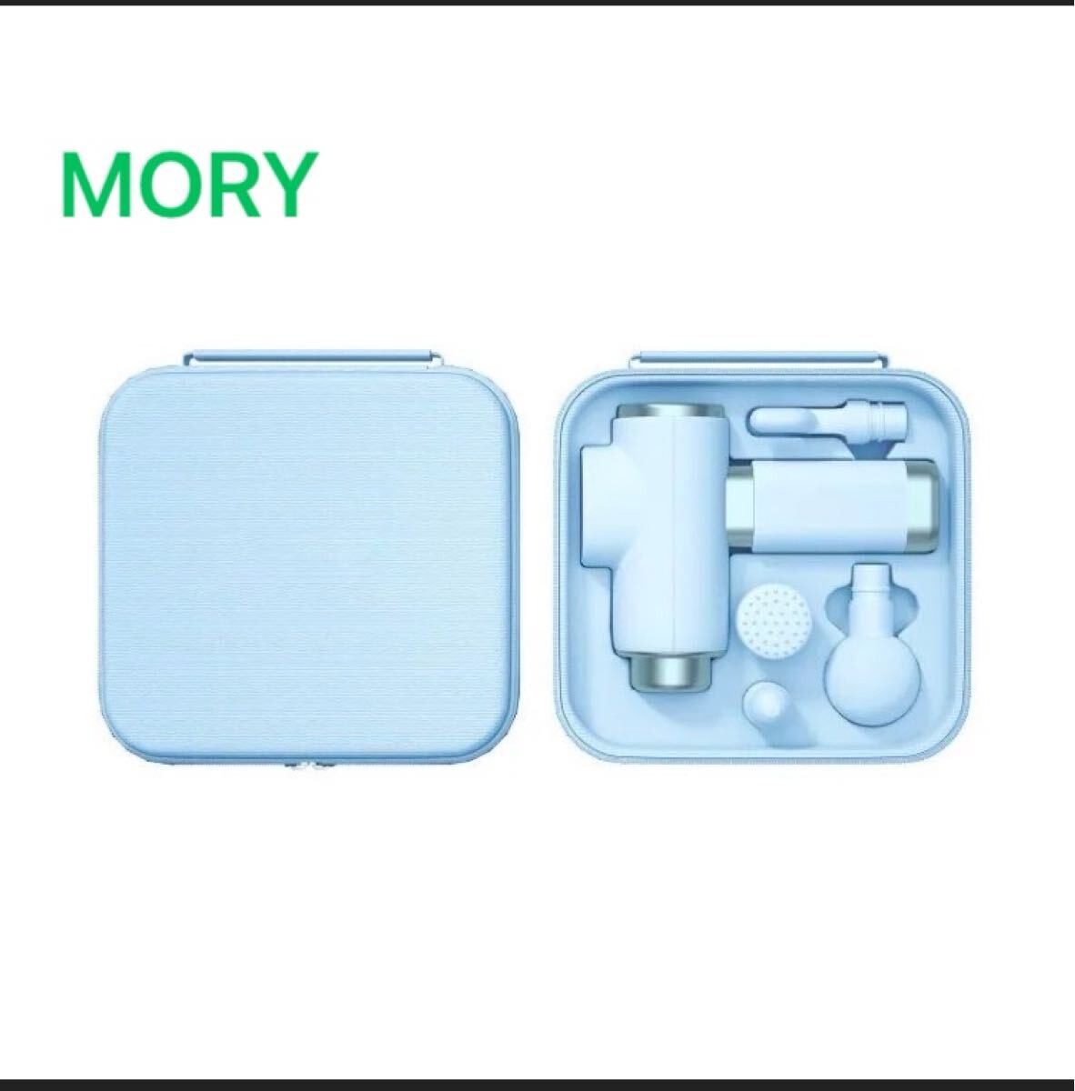 送料無料 新品未使用 ハンディガン マッサージガン リカバリーガン MORY ブルー 振動機 器 電マ バイブ バイブレータ 電動 リラックス効果