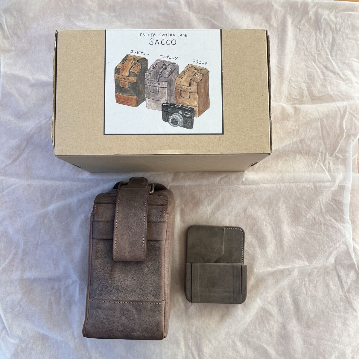 ULYSSES レザーカメラケース サッコ エスプレッソ+クッションスタンド