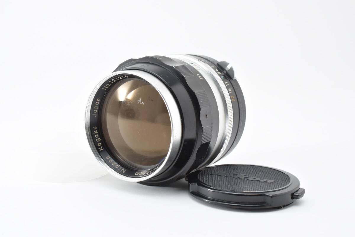 ★良品★Nikon ニコン NIKKOR-P Auto 10.5cm F2.5 R チックマーク PAT.PEND★　Y9230＃27