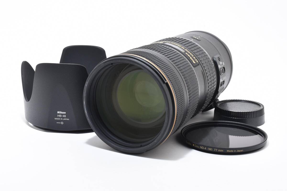 ★ニコン Nikon AF-S NIKKOR 70-200mm F2.8G ED VR II フィルター付★　Y9305＃52