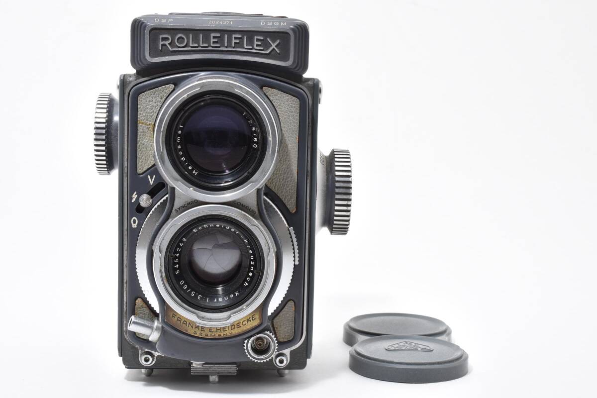 ★Rolleiflex ローライフレックス ベビーローライ Xenar 60mm f3.5 二眼★　Y9336＃19