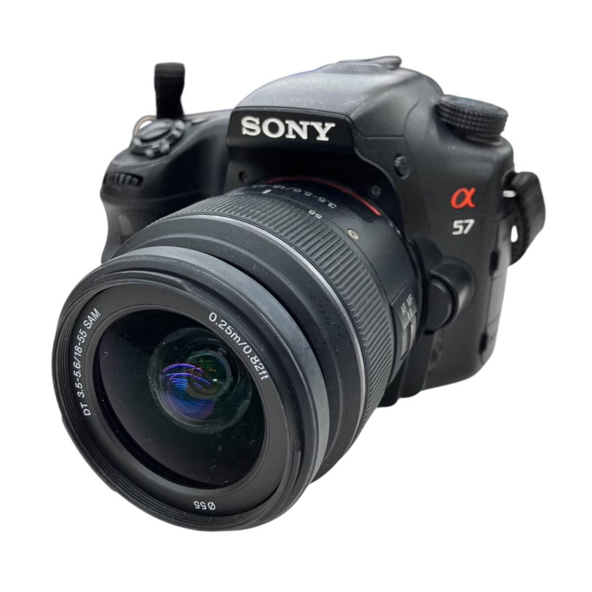 186001 動作未確認 SONY ソニー デジタルカメラ SLT-A57 ブラック 付属品あり