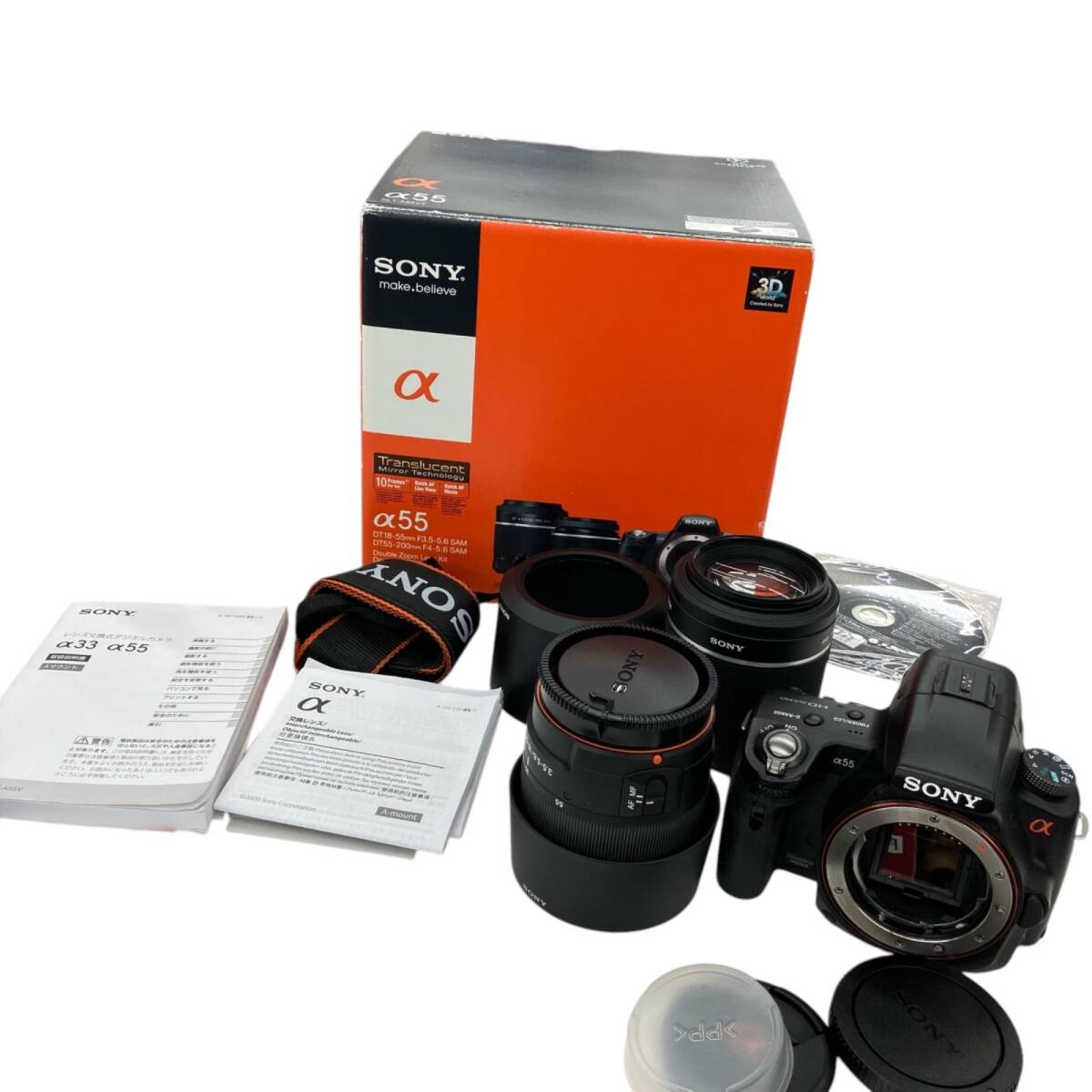 186000 現状品 SONY ソニー デジタル一眼レフカメラ α55 SLT-A55V ブラック