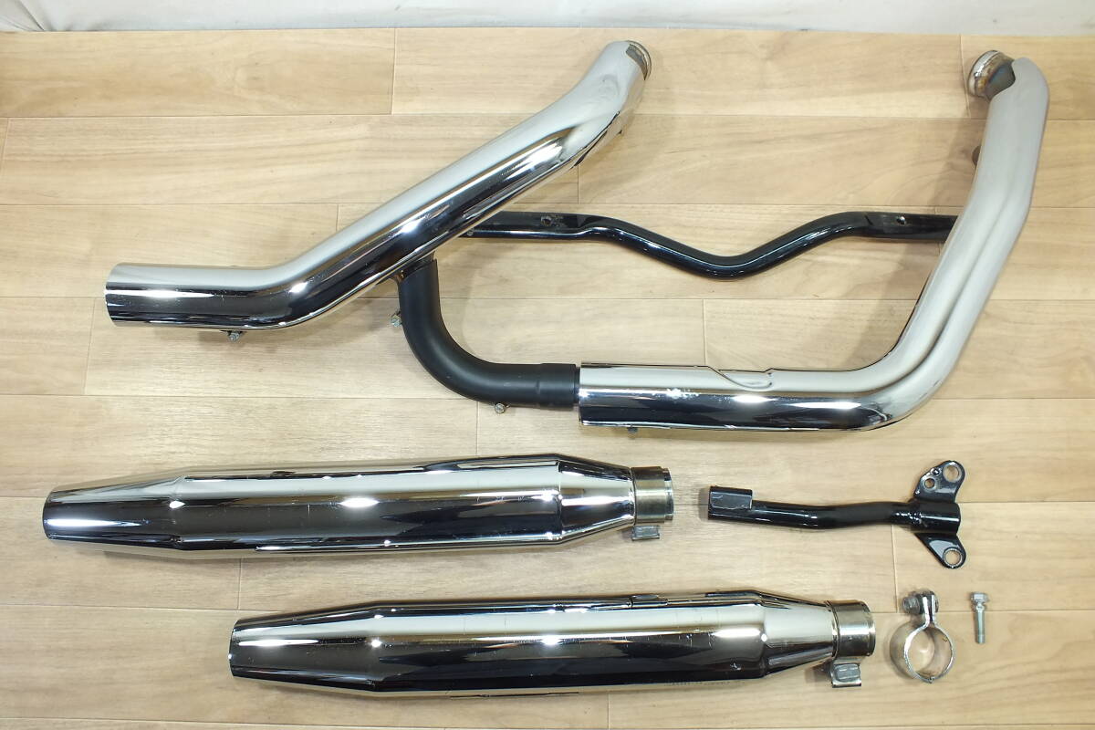 ◆ ’06FXD ダイナモデル フルエキ マフラーセット サイレンサーセット 65868-04 中古品 FXD FXDB FXDC FXDL FXDWG 車検受け7ノーマル戻