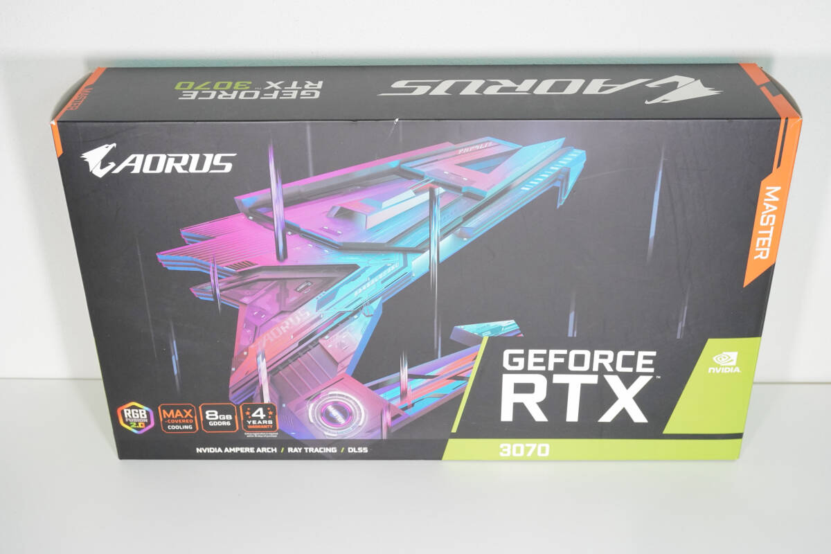 【動作確認済・即納】NVIDIA GeForce RTX 3070 8GB GDDR6 AORUS LCD搭載モデル グラフィックボード 中古
