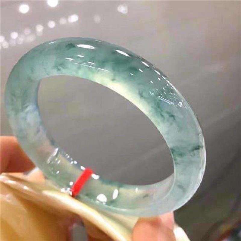 ビルマ産 天然本翡翠 レディース 翡翠 腕輪 ブレスレット玉器ヒスイ バングル玲瓏長寿お守り プレゼント サイズ選択可