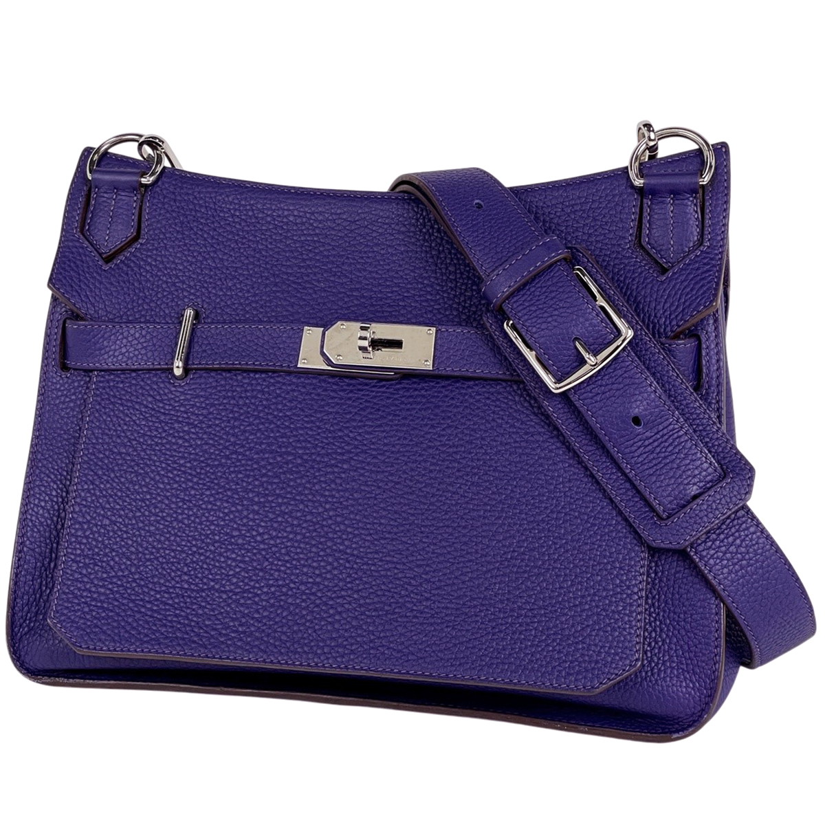 エルメス HERMES ジプシエール 34 斜め掛け ショルダーバッグ トゴ アイリス □N レディース 【中古】