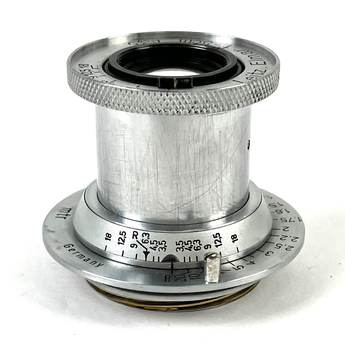 ライカ LEICA Elmar 50mm F3.5 エルマー クローム 5cm Lマウント L39 レンジファインダーカメラ用レンズ 【中古】