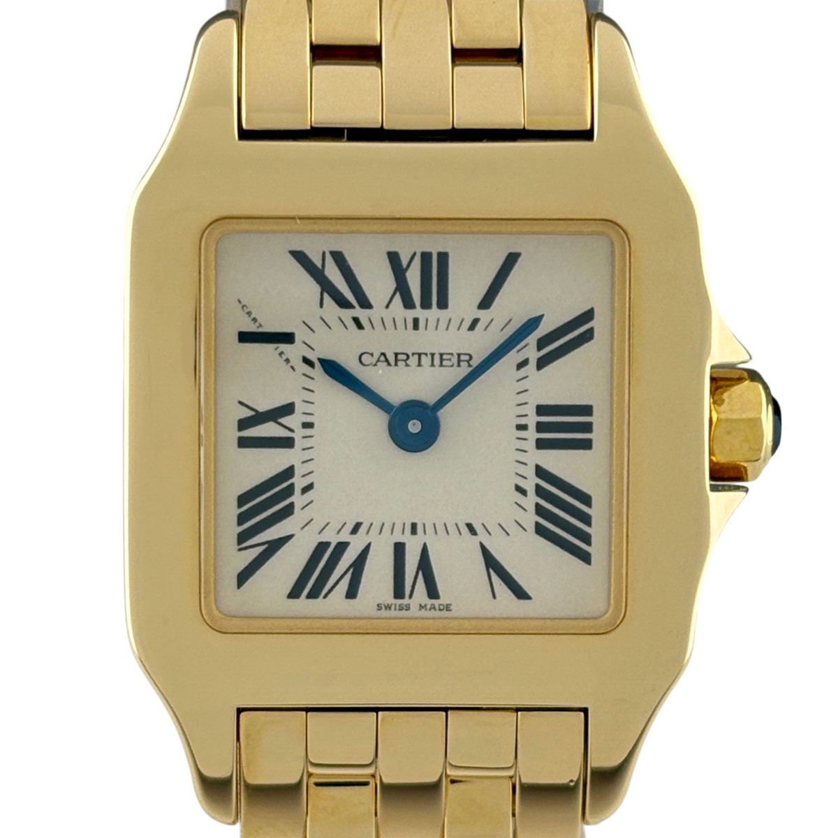 カルティエ CARTIER サントス ドゥモワゼル SM W25063X9 腕時計 YG クォーツ レディース 【中古】