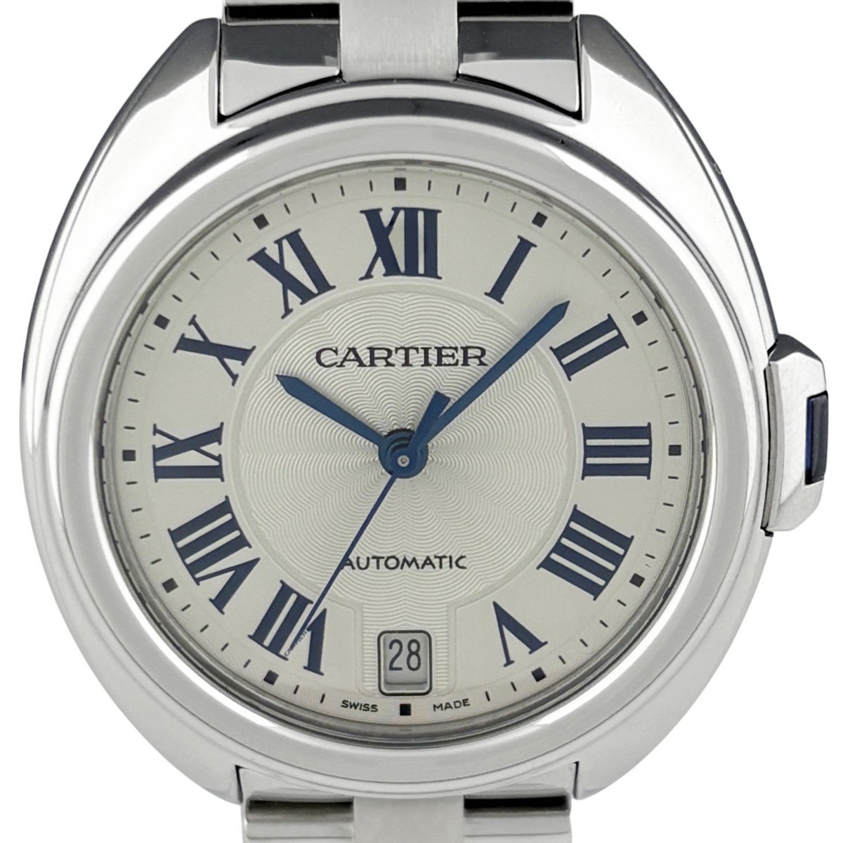 【在庫一掃】 【OH済】【保証書】カルティエ CARTIER クレ ドゥ カルティエ WSCL0006 腕時計 SS 自動巻き シルバー メンズ 【中古】